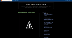 Desktop Screenshot of best-tattooonbody.blogspot.com