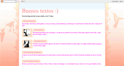 Desktop Screenshot of lorena-buenostextos.blogspot.com