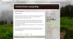 Desktop Screenshot of correctscorelaying.blogspot.com