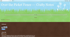 Desktop Screenshot of over-the-picket-fence.blogspot.com