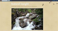 Desktop Screenshot of naturalinsight.blogspot.com