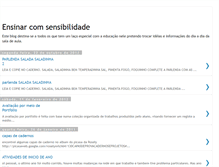 Tablet Screenshot of ensinarcomsensibilidade.blogspot.com