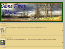 Tablet Screenshot of comeawayhome.blogspot.com