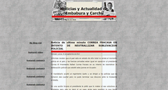 Desktop Screenshot of noticiasyactualidadimbabura.blogspot.com