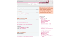 Desktop Screenshot of calltoislaam.blogspot.com