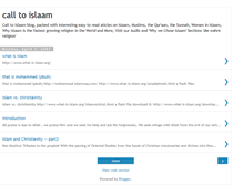 Tablet Screenshot of calltoislaam.blogspot.com