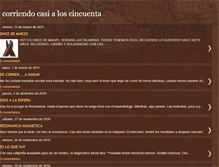 Tablet Screenshot of corriendocasialoscincuenta.blogspot.com