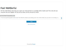 Tablet Screenshot of feelwanderful.blogspot.com