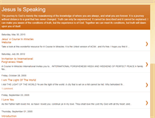 Tablet Screenshot of jesusisspeaking.blogspot.com