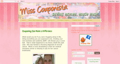 Desktop Screenshot of misscouponista.blogspot.com