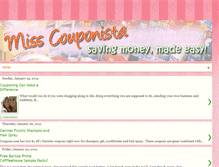 Tablet Screenshot of misscouponista.blogspot.com