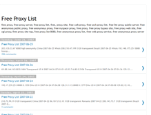 Tablet Screenshot of freeproxi.blogspot.com