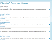 Tablet Screenshot of eduresearchmalaysia.blogspot.com
