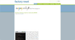 Desktop Screenshot of factoryreset.blogspot.com