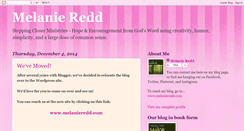 Desktop Screenshot of melanieredd.blogspot.com