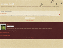 Tablet Screenshot of melanieredd.blogspot.com