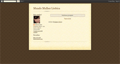 Desktop Screenshot of mundomulherlesbica.blogspot.com