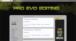 Desktop Screenshot of pro-evo-editing.blogspot.com