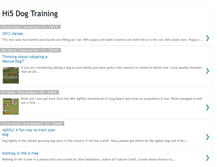 Tablet Screenshot of hi5dogtraining.blogspot.com