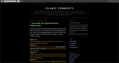 Desktop Screenshot of islamic-comments.blogspot.com