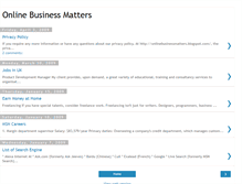 Tablet Screenshot of onlinebusinessmatters.blogspot.com