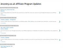 Tablet Screenshot of ancestryukaffiliates.blogspot.com