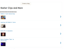 Tablet Screenshot of kosherclips.blogspot.com