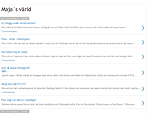 Tablet Screenshot of majasvarld.blogspot.com