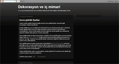 Desktop Screenshot of dekorasyondukkani.blogspot.com