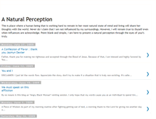 Tablet Screenshot of anaturalperception.blogspot.com