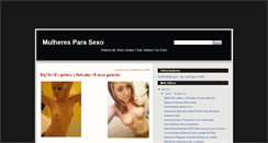 Desktop Screenshot of mulheresparasexo.blogspot.com