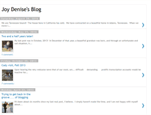 Tablet Screenshot of joy-denise.blogspot.com