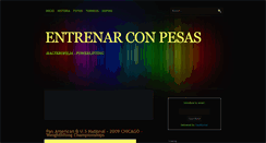 Desktop Screenshot of entrenarconpesas.blogspot.com