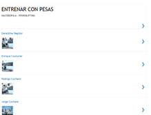 Tablet Screenshot of entrenarconpesas.blogspot.com