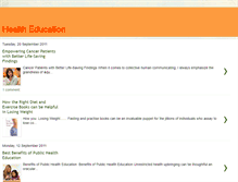 Tablet Screenshot of healtheducation101.blogspot.com