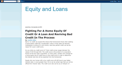 Desktop Screenshot of equityandloans.blogspot.com
