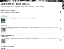 Tablet Screenshot of corporacionzonaescena.blogspot.com