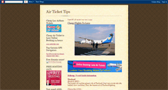 Desktop Screenshot of airtickettips.blogspot.com