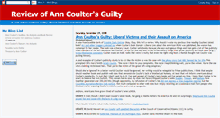 Desktop Screenshot of anncoulterguilty.blogspot.com