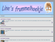 Tablet Screenshot of linesfrummelhoekje.blogspot.com