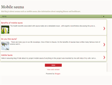 Tablet Screenshot of mobilesauna.blogspot.com