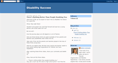 Desktop Screenshot of disabilitysuccess.blogspot.com