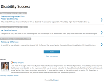 Tablet Screenshot of disabilitysuccess.blogspot.com