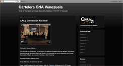 Desktop Screenshot of carteleracnavenezuela.blogspot.com