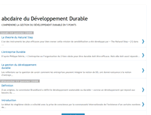 Tablet Screenshot of abcdairedeveloppementdurable.blogspot.com