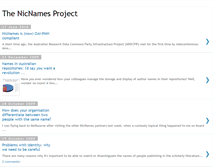 Tablet Screenshot of nicnamesproject.blogspot.com