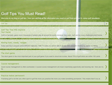 Tablet Screenshot of golftipsss.blogspot.com