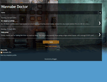 Tablet Screenshot of gonnabedoctor.blogspot.com