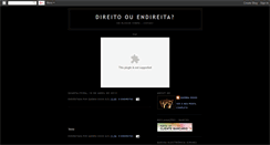 Desktop Screenshot of direitamenteaoqueinteressa.blogspot.com