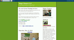 Desktop Screenshot of magiccleaners.blogspot.com